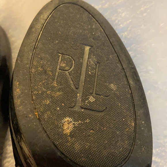 RALPH LAUREN SLINGBACK PATTEN LEATHER SHOES - Picture 5 of 6